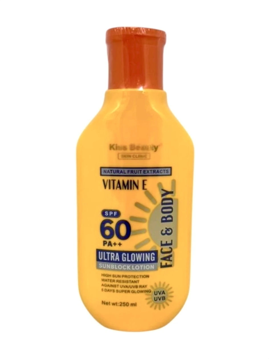 Protector solar vitamina E FPS60 Kiss Beauty 250ml